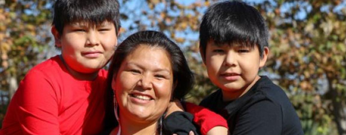 Native American Children Parent Family Image